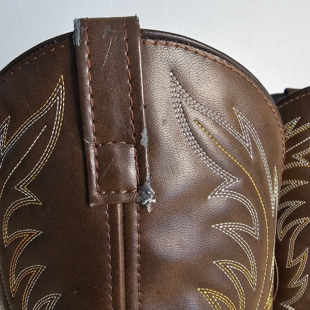Laredo Womens Brown Leather Western Cowboy Boots 8M Lea Vamp Fox 5742 - Picture 9 of 14